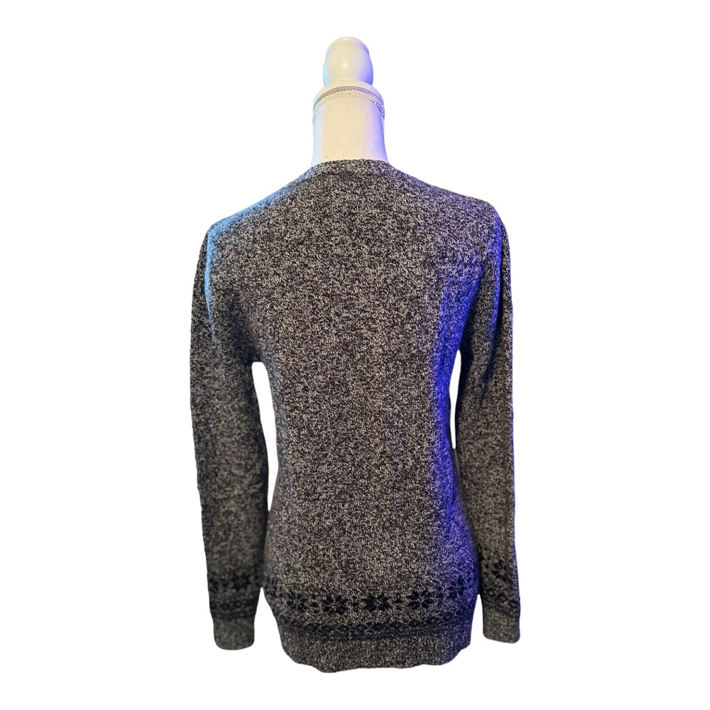 Asos Women’s Gray knit Deer Sweater Size S Pullover - Picture 6 of 8